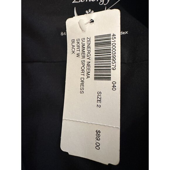 NWT Chico’s Zenergy Neema Summer Sport Dress with Hood – Size 2 (M/10–12) – Blac - Picture 5 of 16